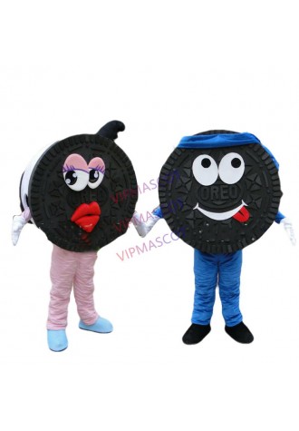 Sandwich Cookies Mascot Adversting Costumes Dessert Store Dress Chocolate Outfit