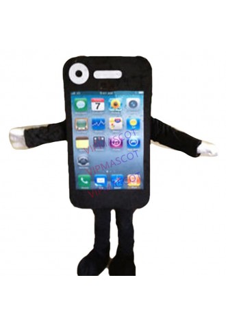 ADS Black Phone Mascot Adversting Costume Adult ParadeParty Fancy Dress Suit hot