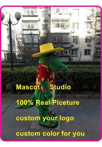 Crocodile Mascot Costume Suit Cosplay Party Game Dress Outfit Halloween Adult
