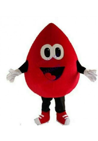 Red Blood Drop Mascot Costume Cosplay Party Fancy Dress Halloween Adults Parade
