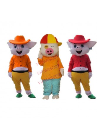  HOT SALE Sun Pig Cartoon Mascot Costume New Year  Fancy Party Adult Dress Gifts