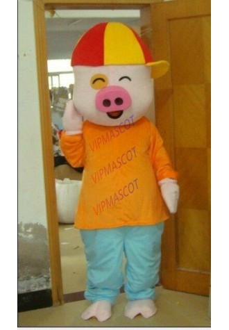 HOT SALE Sun Pig Cartoon Mascot Costume New Year  Fancy Party Adult Dress Gifts