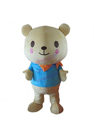 Halloween The Warm Scarf Bear Mascot Costume Cosplay Clothing Carnival Adults