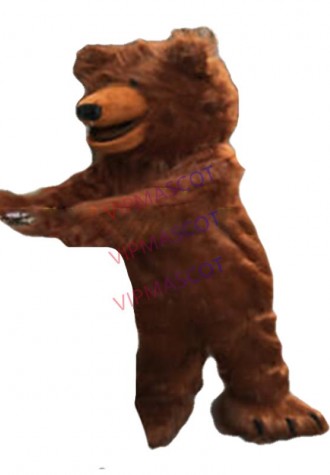 Halloween Brown Bear Mascot Costume Cosplay Party Dress Clothing Carnival  Adult