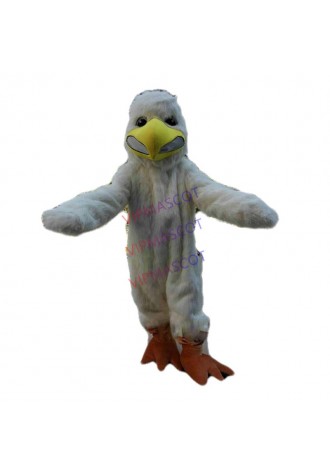 Halloween White Plush Bird Mascot Costume Little Eagle Fancy Dress Carnival