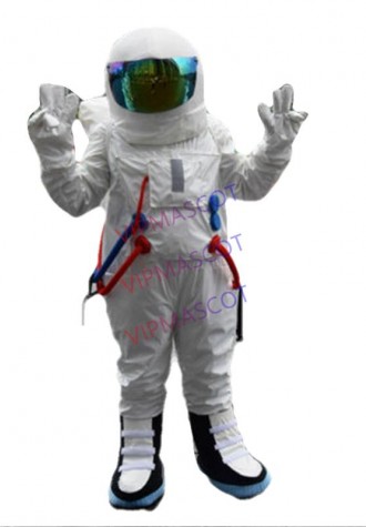 Spaceman Mascot Costume Astronaut Halloween Party Dress Adult Size Free Shipping