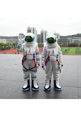 Spaceman Mascot Costume Astronaut Halloween Party Dress Adult Size Free Shipping