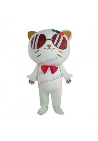Robot Cat Mascot Costume Suit Cosplay Party Fancy Dress Outfit  Halloween Adults