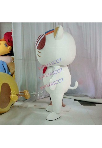 Robot Cat Mascot Costume Suit Cosplay Party Fancy Dress Outfit  Halloween Adults