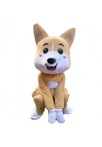 Advertising Husky Dog Mascot Costume Suits Dress Adults Size Birthday Party 2019
