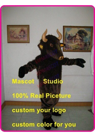 Bull Mascot Costume Cosplay Party Game Dress Outfit Advertising Halloween Adult