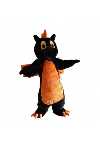 Black Dragon Mascot Costume Suit Cosplay Party Game Dress Outfit Halloween Adult
