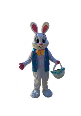 Adult New Easter Bunny Mascot Costume Rabbit Cartoon Fancy Dress Easter Event