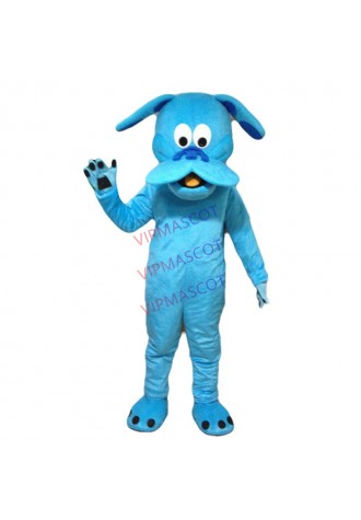 Professional Animal Unisex Blue Dog Mascot Costume Husky Party Suits Fox Cosplay