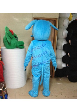 Professional Animal Unisex Blue Dog Mascot Costume Husky Party Suits Fox Cosplay