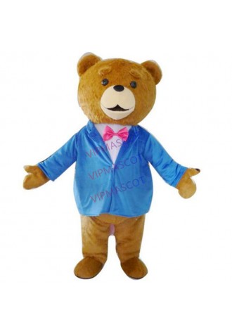 adorkable Teddy Bear Cosplay Adult Mascot Costume Fancy Dress Outfit Xmas Party