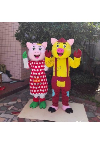 Pig Mascot Costume Cosplay Party Game Dress Outfit Advertising Halloween Adult