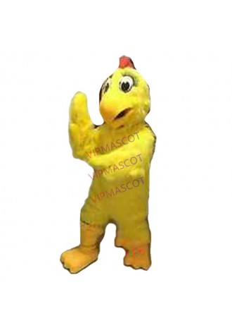 New listingNew Deluxe Long Fur Yellow Chicken Hen Mascot Costume Gift Free Shipping