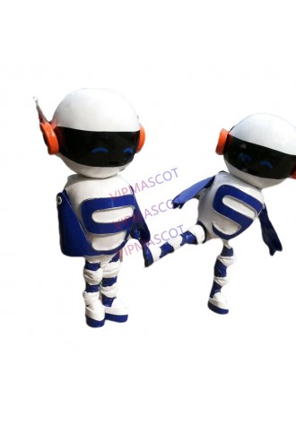 Robot Mascot Costume Outfit Halloween Adult Suit Cosplay Party Fancy Dress