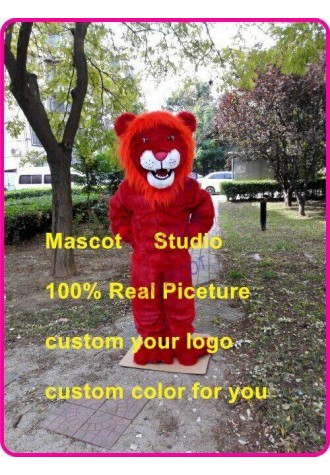 Lion Mascot Costume Cosplay Party Game Dress Outfit Advertising Halloween Adult