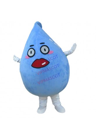 Blue Water Drop Mascot Costume Suit Cosplay Party Fancy Dress Parade Adults Size