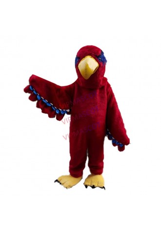 Halloween Red Eagle Mascot Costume Suits Cosplay Mascotte Theme Dress Adult Size