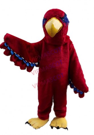 Halloween Red Eagle Mascot Costume Suits Cosplay Mascotte Theme Dress Adult Size