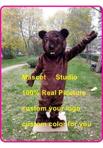 Beaver Mascot Costume Suit Cosplay Party Game Dress Outfit Advertising Halloween