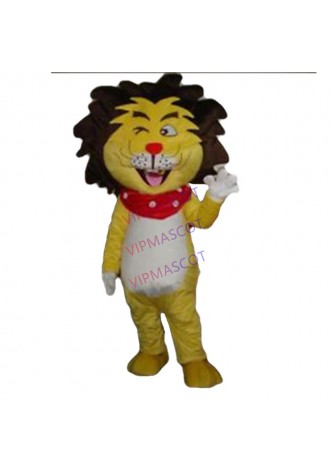 King of Forest Party Animal Mascot Lion Costume Parade Outfit Fancy Dress Adult