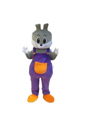 Bunny Mascot Purple Costume Easter Rabbit Bug Suit Mole Cosplay Party Suit Dress