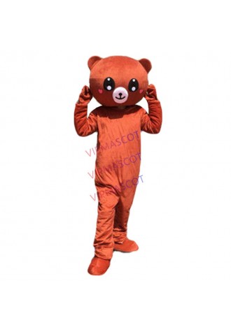 Brown Teddy Bear Mascot Costume Suit Cosplay Party Halloween Outfit Dress Unisex