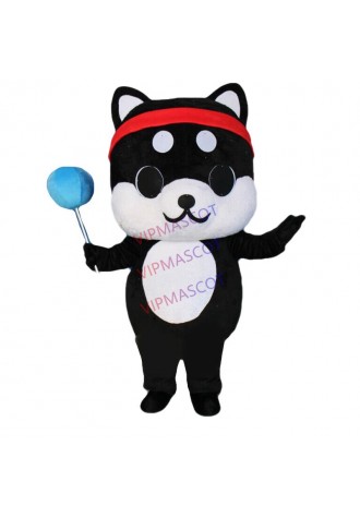 Cartoon Black Dog Mascot Costume Cosplay Party Fancy Dress Parade Outfits Adults