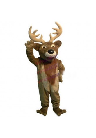 Christmas Deer Mascot Costume Adults Size Deer Fancy Dress Bithday Party Game A+