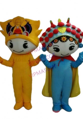 Opera Mascot Costume Cosplay Party Game Dress Outfit Advertising Halloween Adult