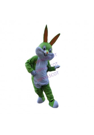 Green Rabbit Mascot Costume Suit Cosplay Party Game Dress Outfit Halloween Adult