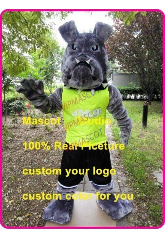 Power Bulldog Mascot Costume Cosplay Party Game Dress Outfit Halloween Adult
