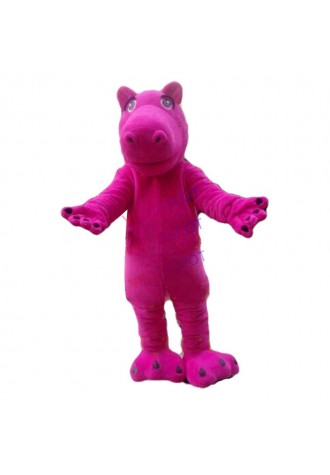 Pink Hippo Mascot Costume Suit Cosplay Party Game Dress Outfit Halloween Adult
