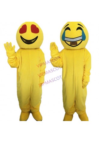 Smile Mascot Costume Cosplay Party Game Dress Outfit Advertising Halloween Adult