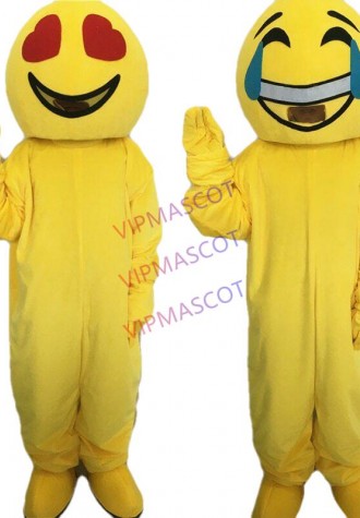 Smile Mascot Costume Cosplay Party Game Dress Outfit Advertising Halloween Adult