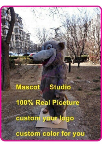Plush Rat Mascot Costume Suit Cosplay Party Game Dress Outfit Halloween Adult