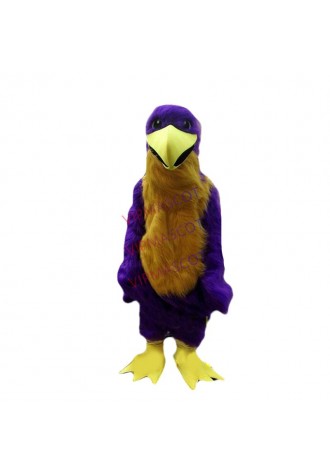 Halloween Purple Eagle Mascot Hawk Falcon Custom Dress Cartoon Carnival Theme