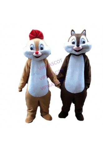 Chip And Dale Squirrel Mascot Costume Animal Cosplay Adults Cosplay Fancy Dress