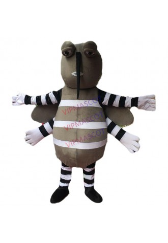Mosquito Cartoon Mascot Costume Cosplay Adult Fancy Dress Outfit Suit Gift