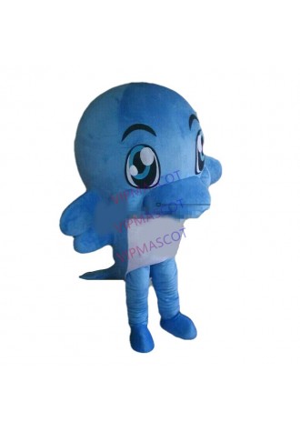 Dolphin Mascot Costume Suit Cosplay Party Game Dress Outfit  Halloween Adult