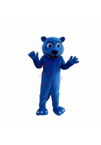 Blue Panther Lion Plush Mascot Costume Adult Unisex Cartoon Character Gift