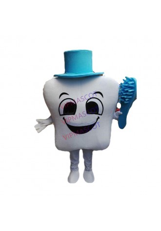 ADS Tooth Mascot Costume Dental Care Adult Fancy Dress Street Outfit Advertising