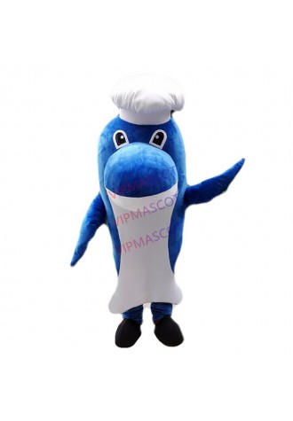 Whale Chef Mascot Costume Suit Cosplay Party Game Dress Outfit Halloween Adult