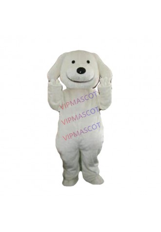 White Puppy Dog Mascot Costume Cosplay Party Fancy Dress Halloween Adults Parade