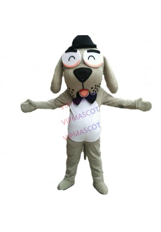 Grey Dog Mascot Costume Cosplay Party Dress Outfit Advertising Adults Parade US