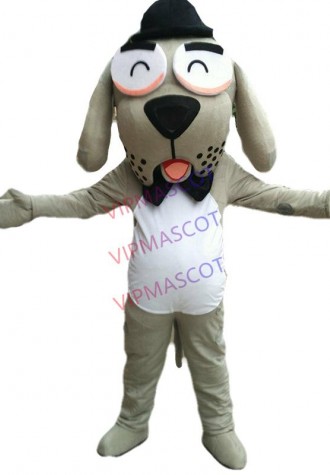 Grey Dog Mascot Costume Cosplay Party Dress Outfit Advertising Adults Parade US